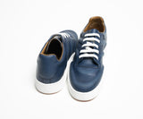 Sneakers homme cuir bleu - NAVY