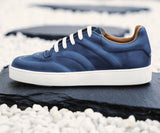 Sneakers homme cuir bleu - NAVY