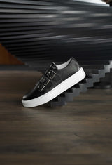 Sneakers homme cuir noir - VORTEX