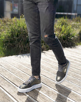 Sneakers homme cuir gris - ARRY - VOGMAN