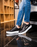 Sneakers homme cuir noir - ATTON - VOGMAN