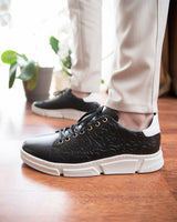 Sneakers homme cuir noir - MARTI - VOGMAN