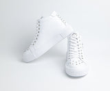 Sneakers montantes homme cuir blanc - GOVI - VOGMAN