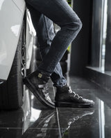 Sneakers montantes homme cuir noir - MAXE BLACK - VOGMAN