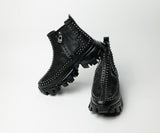 Sneakers montantes homme cuir noir - SUPERSTAR - VOGMAN