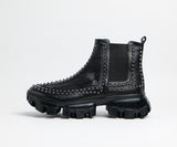 Sneakers montantes homme cuir noir - SUPERSTAR - VOGMAN