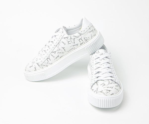 Sneakers homme cuir blanc - SMILE - VOGMAN