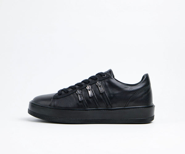 Sneakers homme cuir noir - MIRAN BLACK - VOGMAN