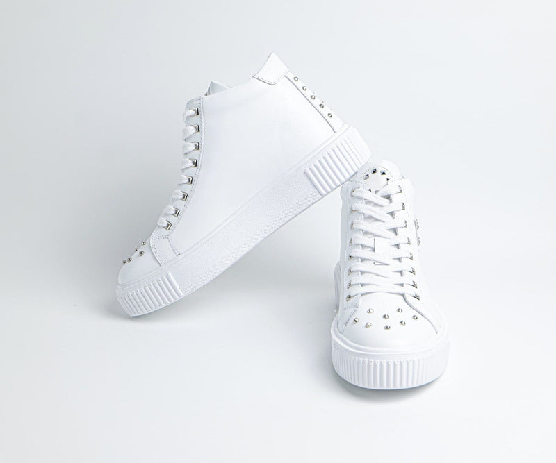 Sneakers montantes homme cuir blanc - GOVI - VOGMAN