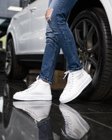 Sneakers montantes homme cuir blanc - GOVI - VOGMAN