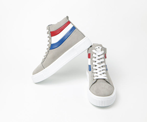Sneakers montantes homme cuir gris - BULT - VOGMAN