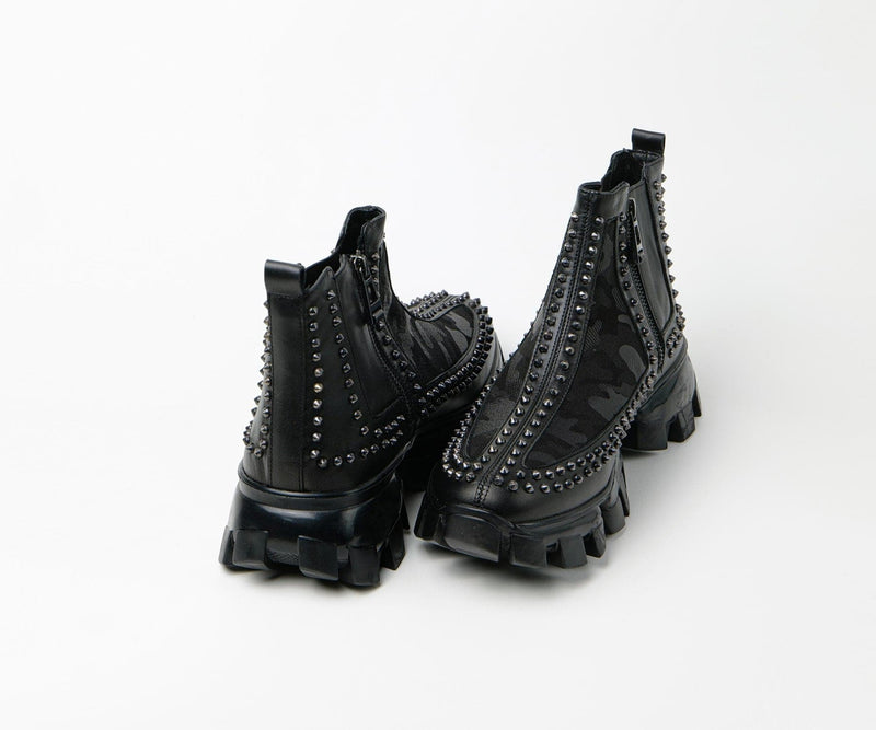 Sneakers montantes homme cuir noir - SUPERSTAR - VOGMAN